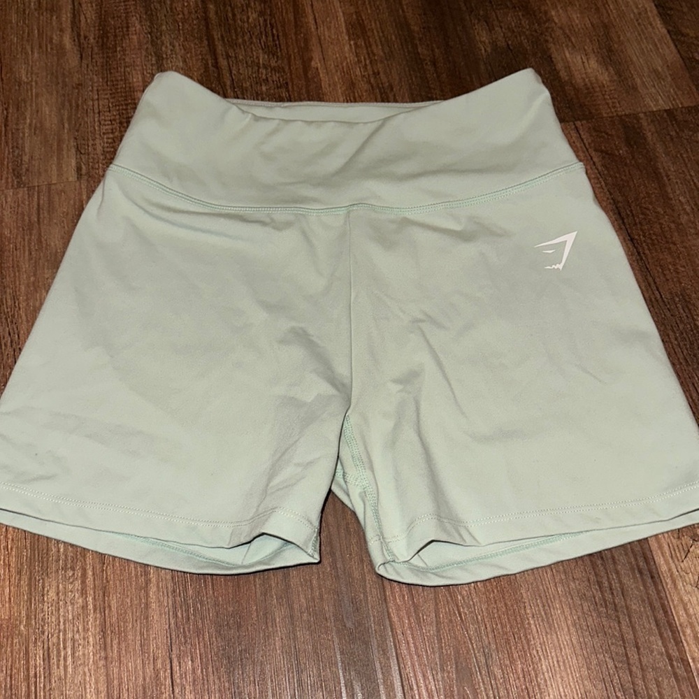 Gymshark Sage Green Women's High-Waist Shorts